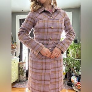 Wool Plaid Coat